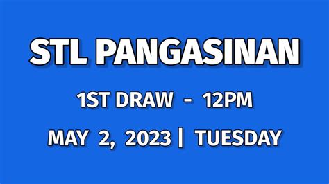 stl pangasinan result today live|STL Pangasinan results, en tips .